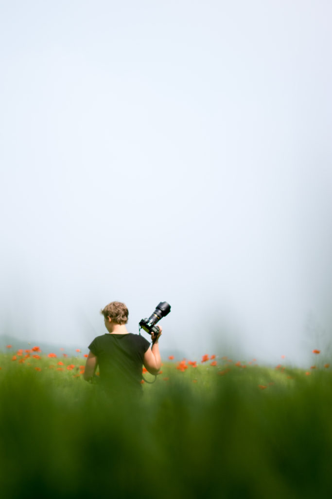 Reportage van een reportage, fotografe Stephanie aan het werk