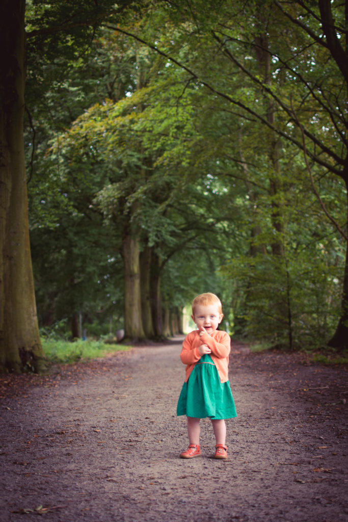 Kinderfotografie, Amber in de natuur met natuurlijk licht