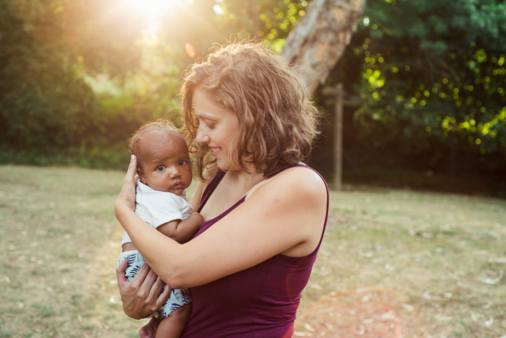 Sara met baby Noah