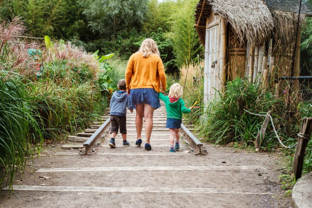 Foto tijdens familieuitstap